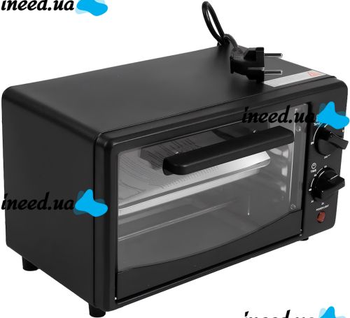 Міні електропіч Su Tai ST-9812 700W 12 л настільна електрична духовка з таймером і механічним управлінням температур 60-230 градусів від мережі