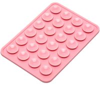 Sticker Side Silicone 8x5.5cm double-sided silicone suction cup phone lipper holder, 24 suction cups for smartphone Octobuddy