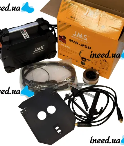 Инверторный сварочный аппарат JMS MIG-250 250A MIG/MAG MMA TIG LIFT цифровой полуавтомат для сварки проволокой и электродом, сварка от сети 220V