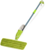 Швабра з розпилювачем і ємністю для води Healthy Spray MOP 350 мл портативна швабра спрей з насадкою з мікрофібри для прибирання та миття підлоги Зелена