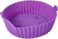 Silicone baking dish Food Grade Silica 880-2 universal round mold with handles 16 cm tray for frying and baking in a deep fryer