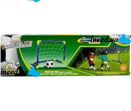 Anjanle Football Net AZ881 Kids Play Set 56cm Folding Mini Football Goal with Pump and Soccer Ball