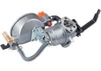 Gas carburetor for a 4-6 kW Dual Fuel Carburetor gasoline generator with a gas gearbox and a switch for two types of propane-butane fuel