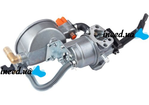Gas carburetor for a 4-6 kW Dual Fuel Carburetor gasoline generator with a gas gearbox and a switch for two types of propane-butane fuel