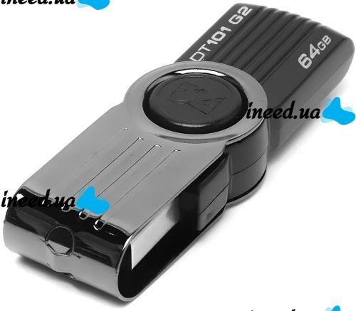USB Flash 64GB флешка Kingston DataTraveler DT101 G2 флеш-накопичувач, карта пам'яті, USB-накопичувач для зберігання документів, фото та відео 64Гб