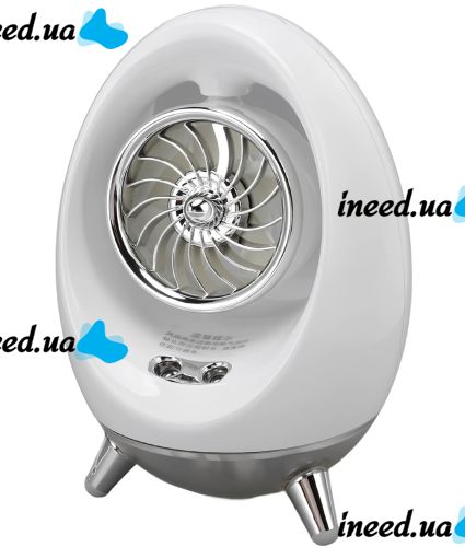 Table Fan with Humidifier Spray Cold Air Fan ZY-602 Cordless Air Conditioner Egg with Water Cooled Air and Backlight AND 441-2