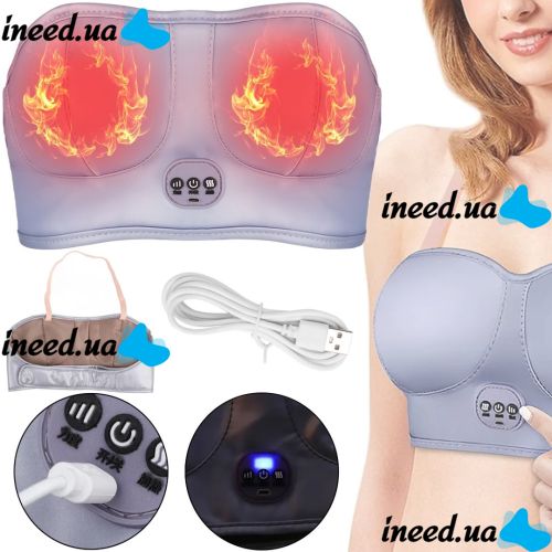 Электрический массажер для увелечения груди Chest Massager KL-2022 вакуумный аппарат, вибромассажер для стимуляции роста и подтяжки бюста LY-346