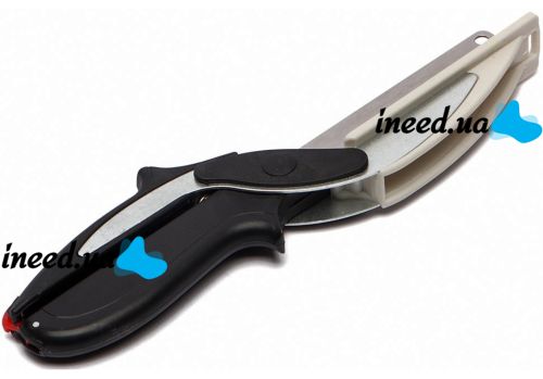 Розумні ножиці для нарізки овочів Smart Clever Cutter JN-59 3 в 1 універсальний кухонний ніж для швидкої шинкування, ніж-ножиці і дошка для різання