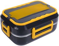 Електричний ланч-бокс Electric Lunch Box DFH-C21 1.5 л ланч бокс з підігрівом і металевою знімною чашею від мережі і прикурювача C-21 220V 12V