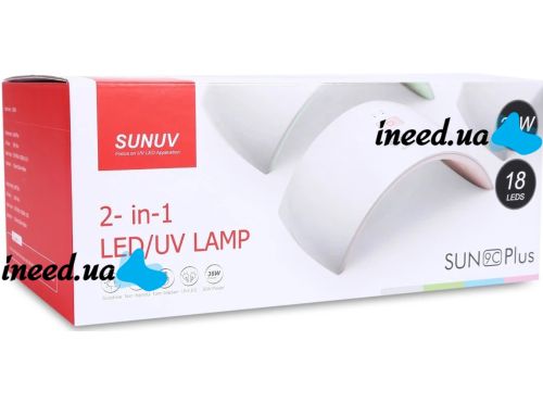 Професійна UV лампа SUN9c для манікюру і педикюру 24W апарат для сушіння гель лаку і гелю для нігтів з таймером УФ сушарка Сан 9 біла White