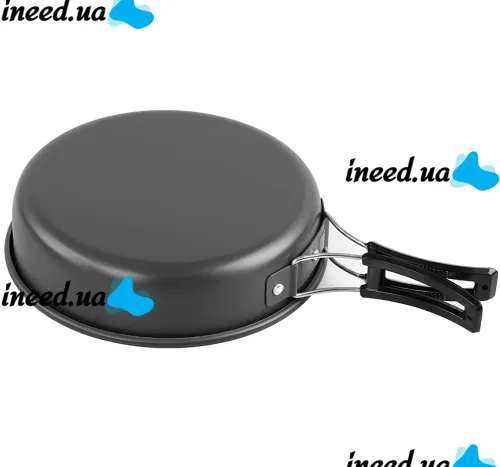 Туристический кухонный набор посуды Cooking Set SY-200 2 в 1 комплект сковородка, кастрюля и кухонные принадлежности в чехле для кемпинга DS-200