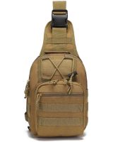 6L Tactical Crossbody Bag A74 Brown Single-strap Waterproof Men's Military Chest Bag Army Chest Banana
