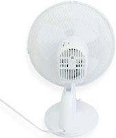 Настольный вентилятор Domotec MS-1624 портативный поворотный электровентилятор 2 режима скорости с защитной сеткой для дома 23W MS1624 Белый 