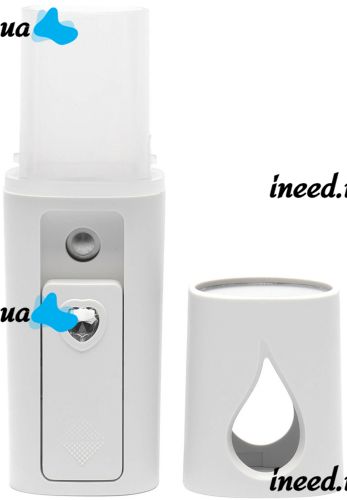 Зволожувач для шкіри обличчя Nano Mist Sprayer RK-L6 портативний Нано-розпилювач з підсвічуванням, спрей розпилювач з резервуаром для води 30 мл USB