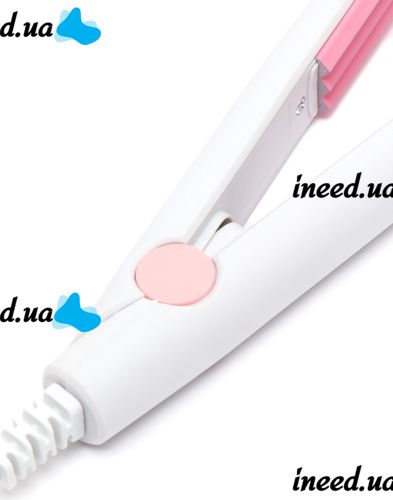 Mini curling iron for hair ProMozer MZ-7052 flat iron for styling and basal volume, travel ceramic curling iron with case 220W MZ7052