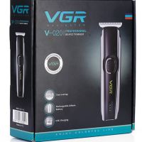 Профессиональная аккумуляторная машинка для стрижки волос и бороды VGR V-020 беспроводной водонепроницаемый триммер с насадками для усов USB зарядкой