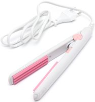 Mini curling iron for hair ProMozer MZ-7052 flat iron for styling and basal volume, travel ceramic curling iron with case 220W MZ7052