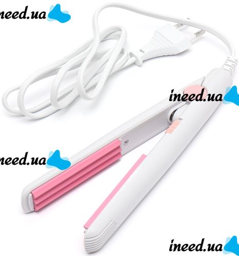 Mini curling iron for hair ProMozer MZ-7052 flat iron for styling and basal volume, travel ceramic curling iron with case 220W MZ7052