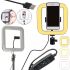 Square Ring Selfie Lamp Square Light D35 28cm Outdoor LED Lamp with Phone Holder for Photo and Video Shooting USB