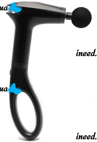 Manual massage gun Fascial Gun Pro HB-005 Black 4 nozzles, wireless percussion vibration massager for the whole body on a battery Black