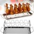 Підставка для приготування курячих ніжок A-Plus Barbecude KF-0982 універсальна стійка з піддоном для духовки та гриля, решітка з нержавіючої сталі