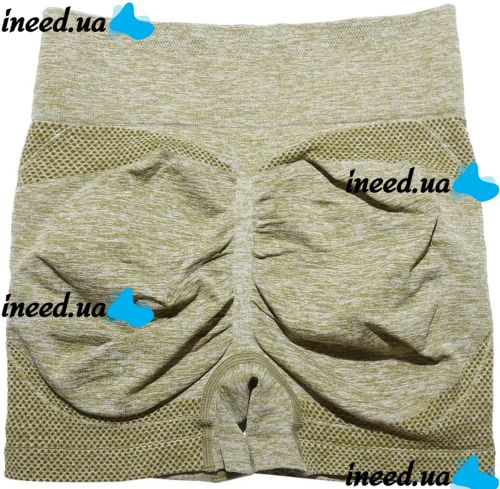 Women's Seamless Lifting Yoga Shorts XZY8855 Stretchy High Waist Push-Up Sport Cycling Shorts for Fitness Yellow S-XXL