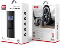 Автомобильный компрессор Intelligent Inflator Pump XO CZ012 6000mAh аккумуляторный воздушный автокомпрессор с ЖК монитором портативный насос для шин