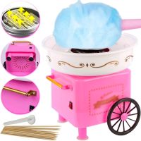 Аппарат для приготовления сладкой ваты Cotton Candy Make NJ-228 Розовый автоматическое устройство мини-машина для сахарной ваты в домашних условиях