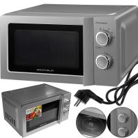 Grunhelm 20MX711-G Grey 700W electric microwave oven for 20 liters microwave oven with 6 power levels with timer and defrost from the mains