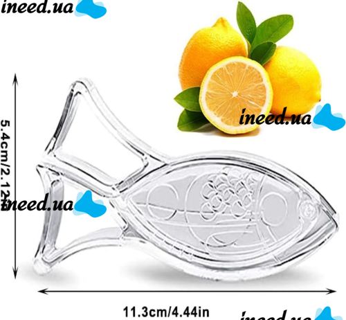 Ручна акрилова Соковижималка Для часточок лимона і апельсина Empire Home Juicer під тиском, механічний прес для цитрусових акриловий прозора