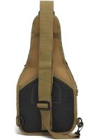 6L Tactical Crossbody Bag A74 Brown Single-strap Waterproof Men's Military Chest Bag Army Chest Banana