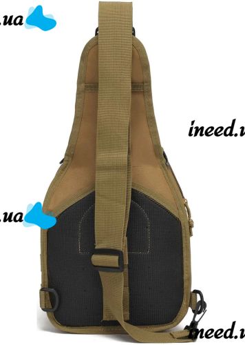 6L Tactical Crossbody Bag A74 Brown Single-strap Waterproof Men's Military Chest Bag Army Chest Banana
