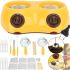Chocolate Fondue Set with Two Bowls Chocolatiere electric Chocolate Melting machine, kitchen set with molds 250 ml