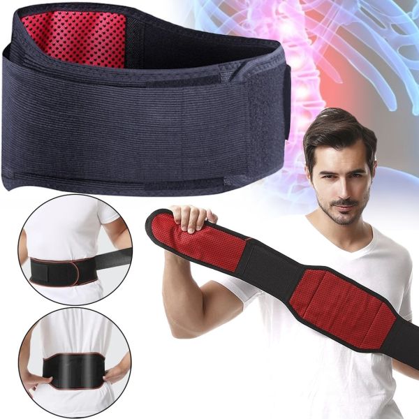 Согревающий пояс для спины Lumbar Brace NY-16 турмалиновый лечебно-согревающий эластичный бандаж для поддержки поясницы с подогревом на липучке