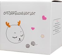 Дитячий настільний нічник Олень Cute Deer Silicone Night Light YT-8812 акумуляторний силіконовий світильник з RGB підсвічуванням і сенсорним датчиком
