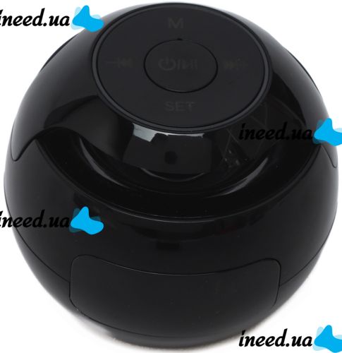 Бездротова Bluetooth колонка з годинником Kimiso KMS-K12 3W акумуляторний портативний міні динамік з будильником і RGB LED підсвічуванням microUSB