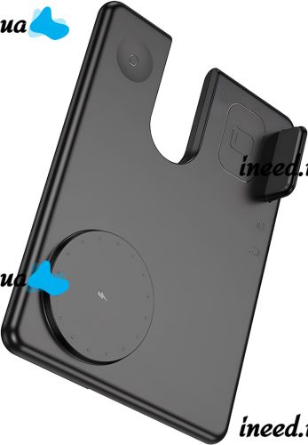 Wireless Charger Hoco Qi Geek Folding Black 3 in 1 Magnetic Charging Magsafe for Phone and Headphones IOS Android Type-C CQ1 Black