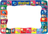 Children's Educational Water Drawing Mat Magical Aqua Mat 120x90 cm Gaming Waterproof Aqua Mat with Water Markers and Stencil