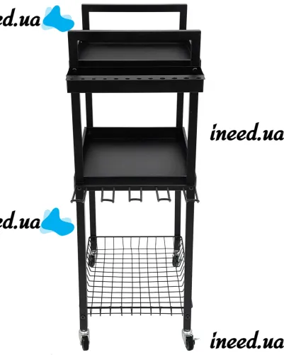 Carro MZY-857 3-tier tool cart, metal organizer rack on wheels for storing power tools and accessories
