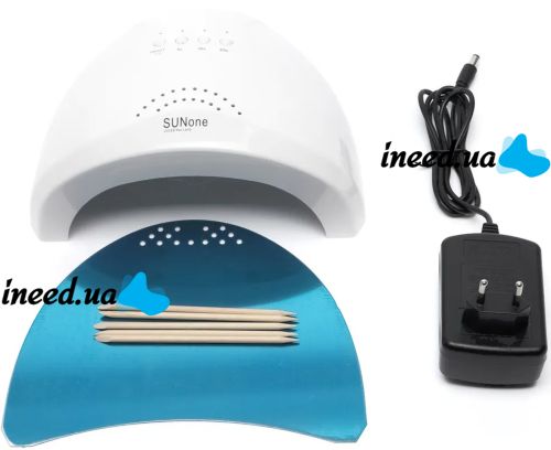 Професійна лампа для манікюру і педикюру SUNone Nail Lamp 48W UV LED з таймером White апарат для сушіння гель лаку і гелю для нігтів Білий