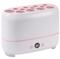 Silicone Nail Brush Dryer Makeup Brush Dryer Machine LY-610 12 Holes USB Stand for Drying and Storing Brushes with Thermal Control