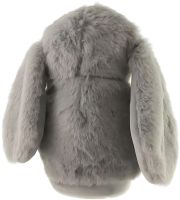 Музичний плюшевий зайчик Repeat Happy Rabbit FJ8888 Grey дитяча м'яка іграшка заєць із підсвічуванням і звуковими ефектами на акумуляторі від USB