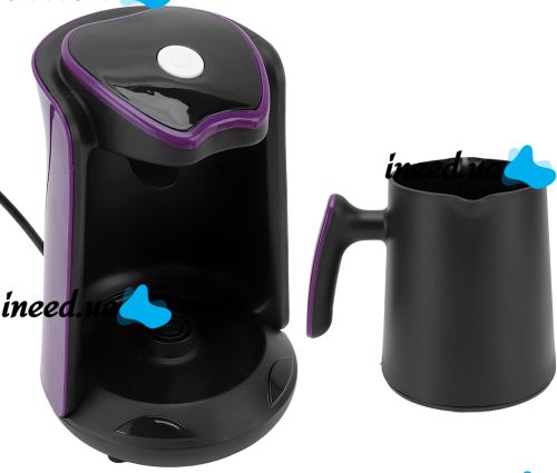 Electric Turkish coffee pot RAF R.102S 600W 500 ml for brewing Turkish coffee, drip coffee maker with cup and auto shut-off