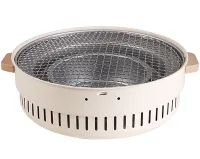 Бездимний круглий гриль з решіткою Stove NO.898 30 см для барбекю, Вугільна складна кругла піч для смаження м'яса, риби та овочів для кемпінгу