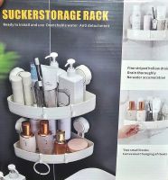 Настенная угловая полка для ванной Taili Suckerstorage Rack AW557 пластиковый подвесной органайзер с крючками для хранения на стену душевой на присосках