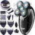 Wireless Electric Shaver for Dry and Wet Shaving VGR V-302 4 in 1 Waterproof Male Battery Powered Trimmer for Haircuts with Attachments
