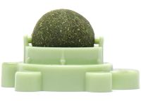 Іграшка ласощі кулька з котячою м'ятою PetLeon Черепашка обертовий ролик вкусняшка з натуральної м'яти для котів ласощі-кулька на липучці м'ята