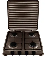 Table gas stove Domotec MS-6604 4-burner gas stove taganok, gas stove