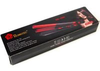 Curling iron styling tongs Domotec MS-4909 2 in 1 iron corrugation for straightening and volume of hair, ceramic device for leveling MS4909 Red
