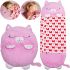 Sleeping Bag with Pillow for Children Happy Nappers Kitty 3 in 1 Children's Sleeping Bag Slip 130X50 cm Cocoon Transformer, Pillow toy with Zipper